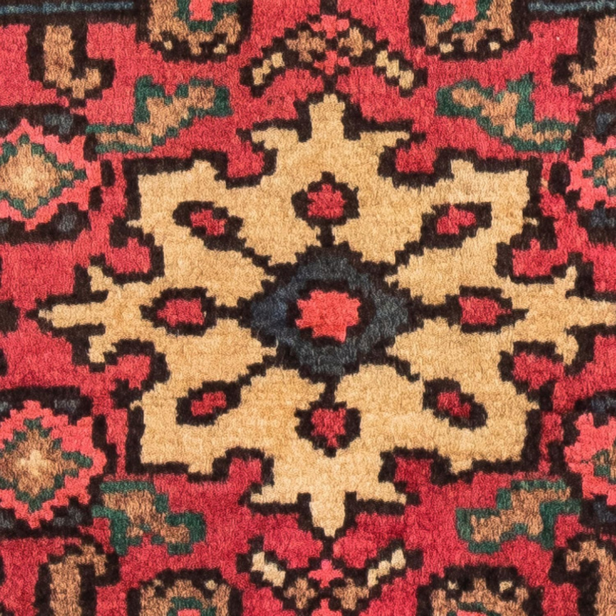 Perzisch Tapijt - Nomadisch - 91 x 70 cm - donkerrood