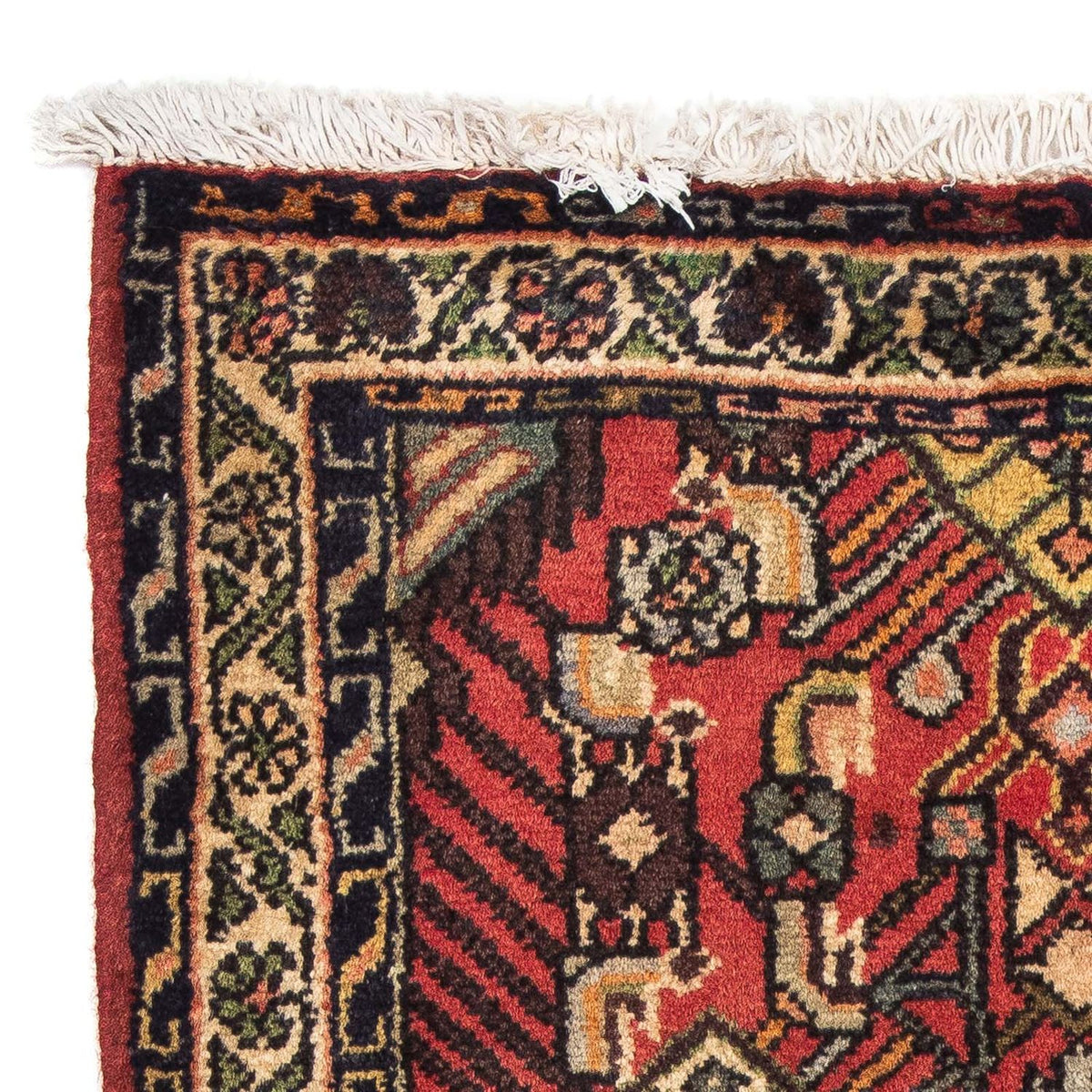 Perzisch Tapijt - Nomadisch - 93 x 63 cm - donkerrood