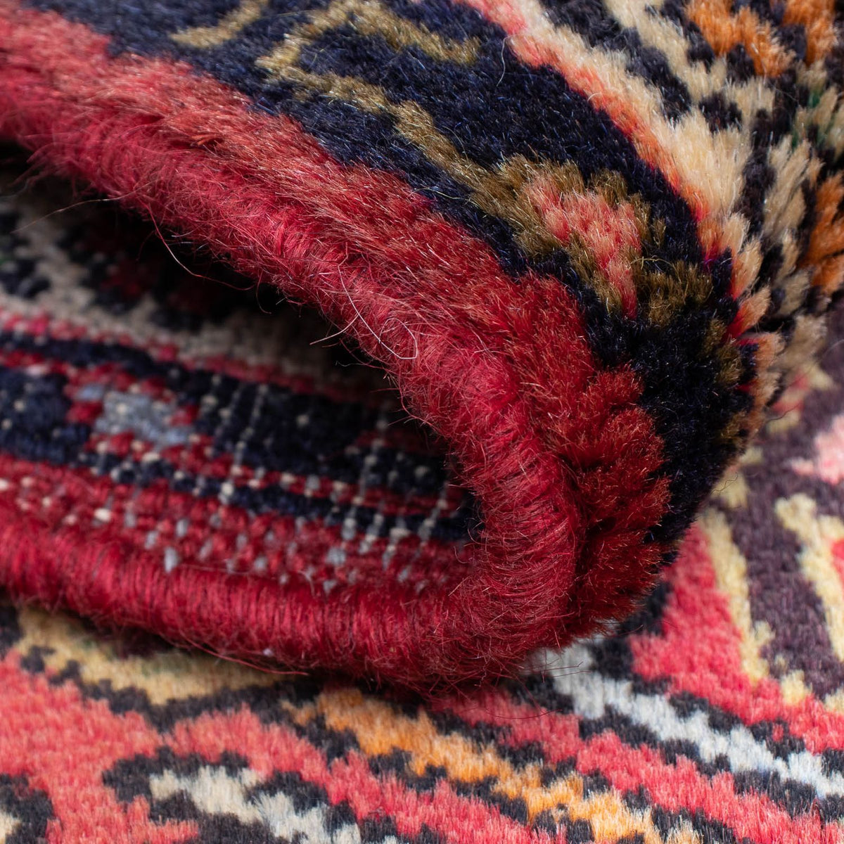 Perzisch Tapijt - Nomadisch - 93 x 63 cm - donkerrood