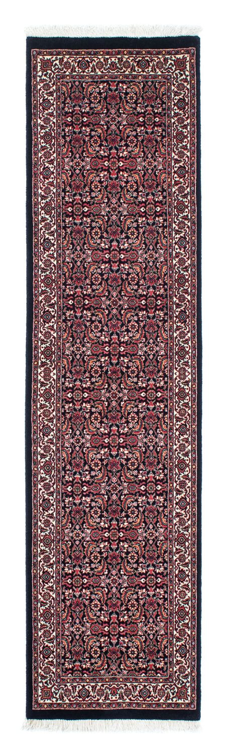 Loper Perzisch tapijt - Bijar - 225 x 61 cm - donkerblauw