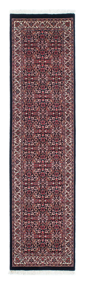 Loper Perzisch tapijt - Bijar - 225 x 61 cm - donkerblauw