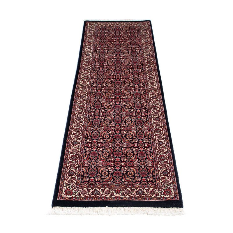 Loper Perzisch tapijt - Bijar - 225 x 61 cm - donkerblauw