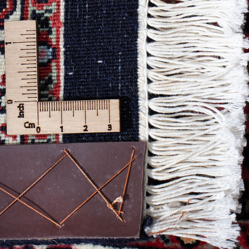 Loper Perzisch tapijt - Bijar - 225 x 61 cm - donkerblauw