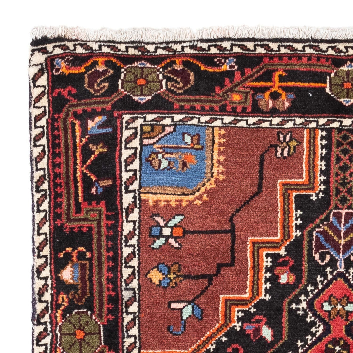 Perzisch Tapijt - Nomadisch - 125 x 79 cm - donkerblauw