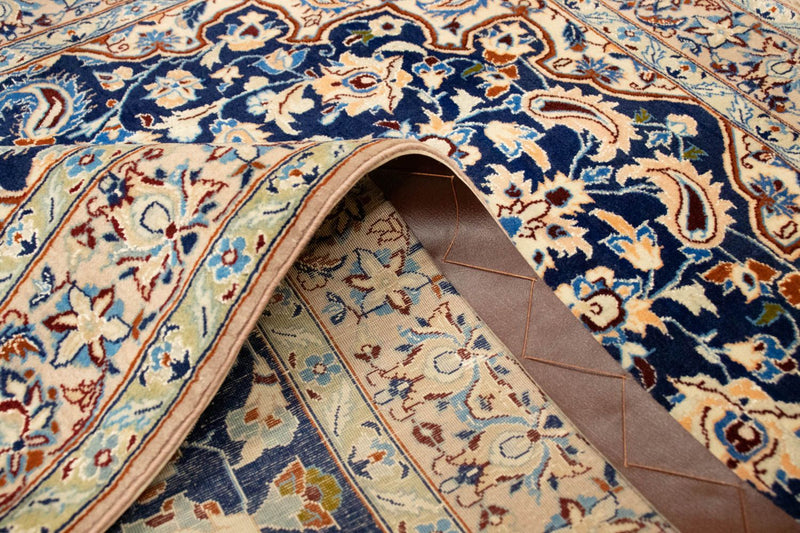 Perzisch tapijt - Nain - Premium - 143 x 92 cm - donkerblauw