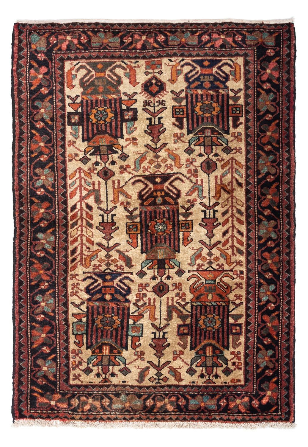Perzisch Tapijt - Nomadisch - 133 x 95 cm - beige