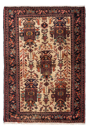 Perzisch Tapijt - Nomadisch - 133 x 95 cm - beige