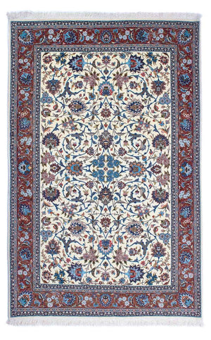 Perzisch tapijt - Ghom - 215 x 137 cm - beige