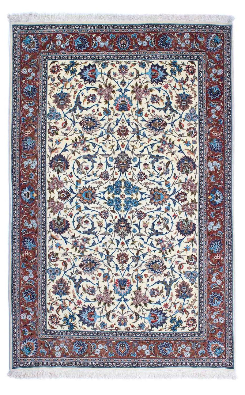 Perzisch tapijt - Ghom - 215 x 137 cm - beige