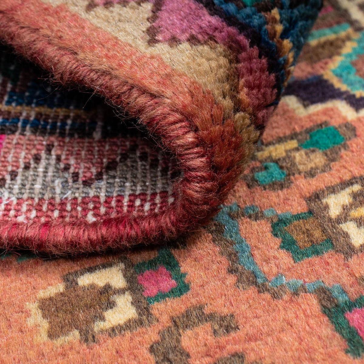 Perzisch Tapijt - Nomadisch - 140 x 86 cm - licht rood