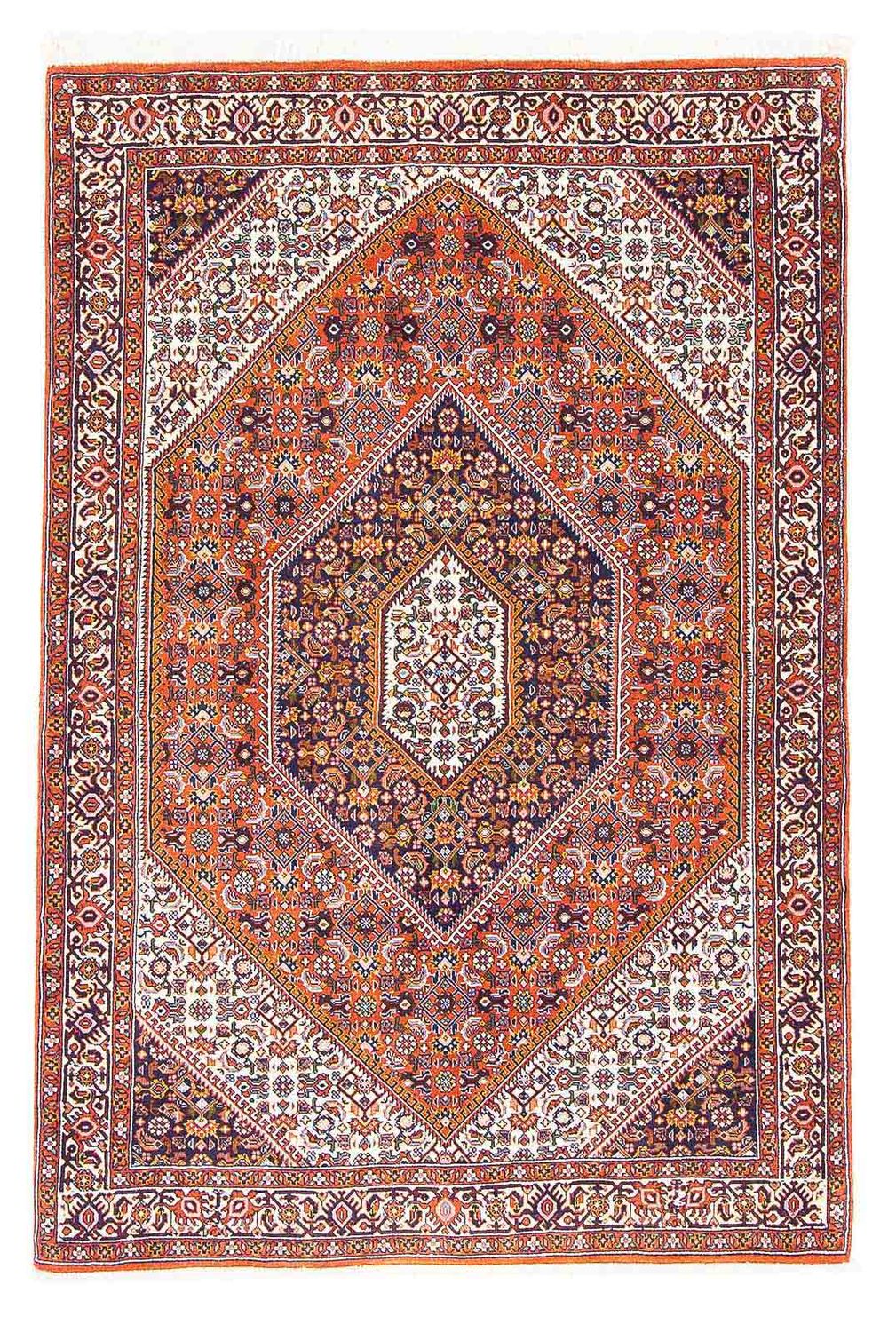 Perzisch tapijt - Bijar - 160 x 101 cm - oranje