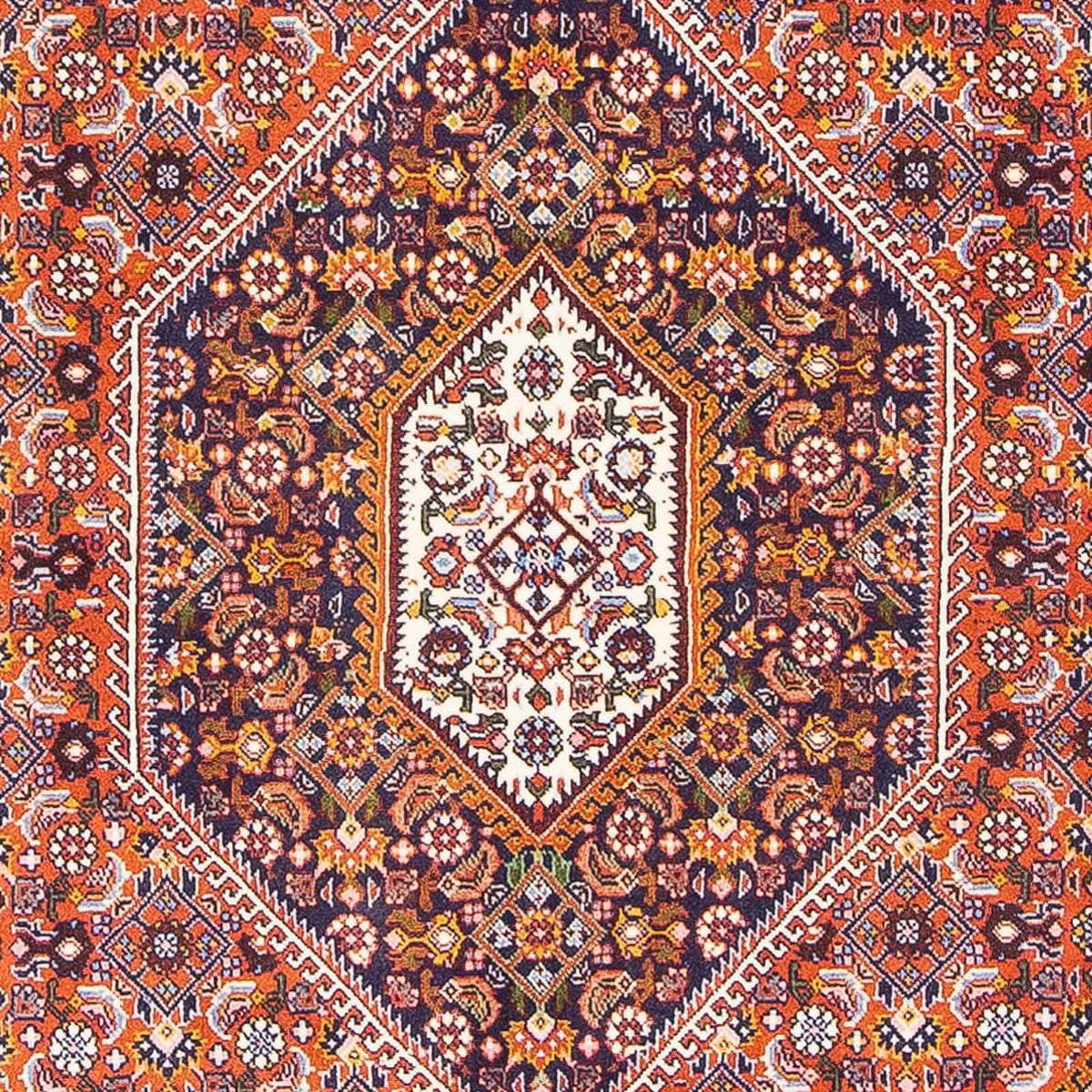 Perzisch tapijt - Bijar - 160 x 101 cm - oranje