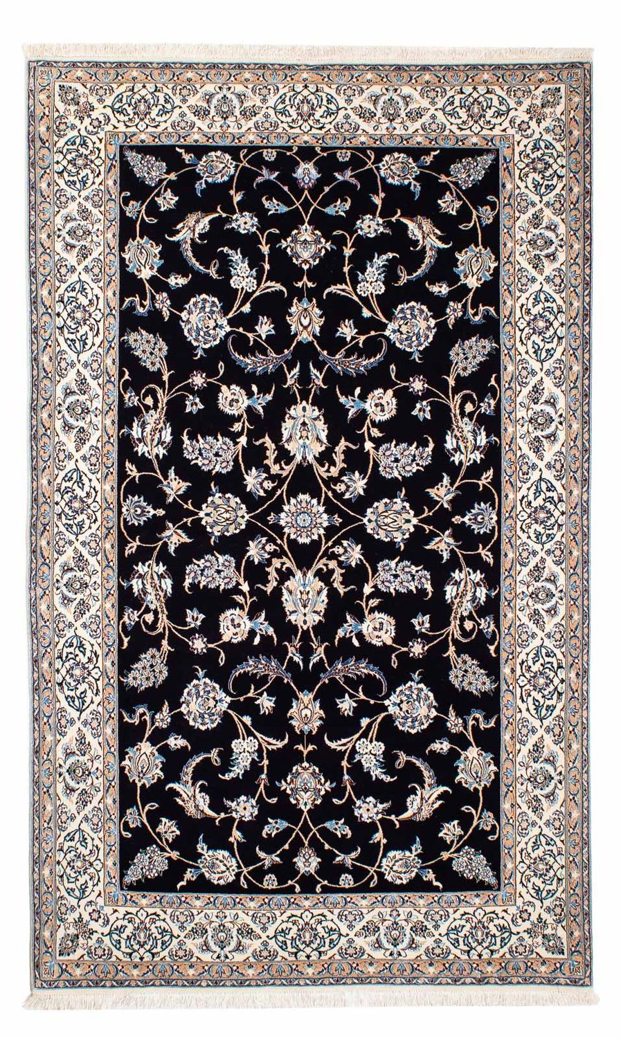 Perzisch tapijt - Nain - Premium - 208 x 127 cm - donkerblauw