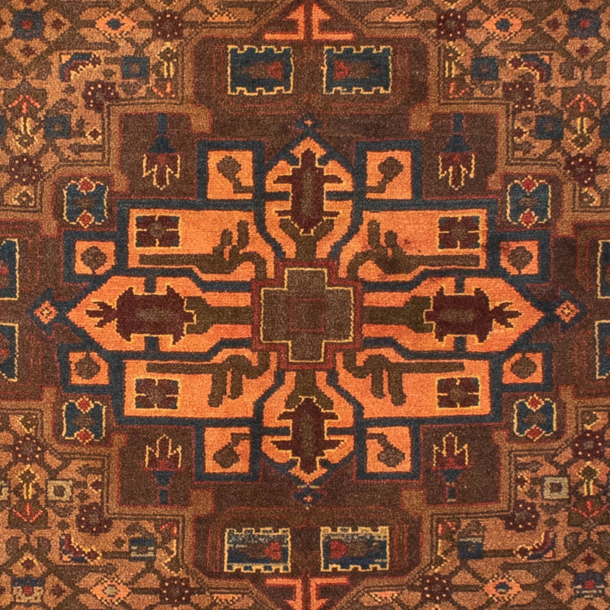 Perzisch Tapijt - Nomadisch - 218 x 158 cm - bruin