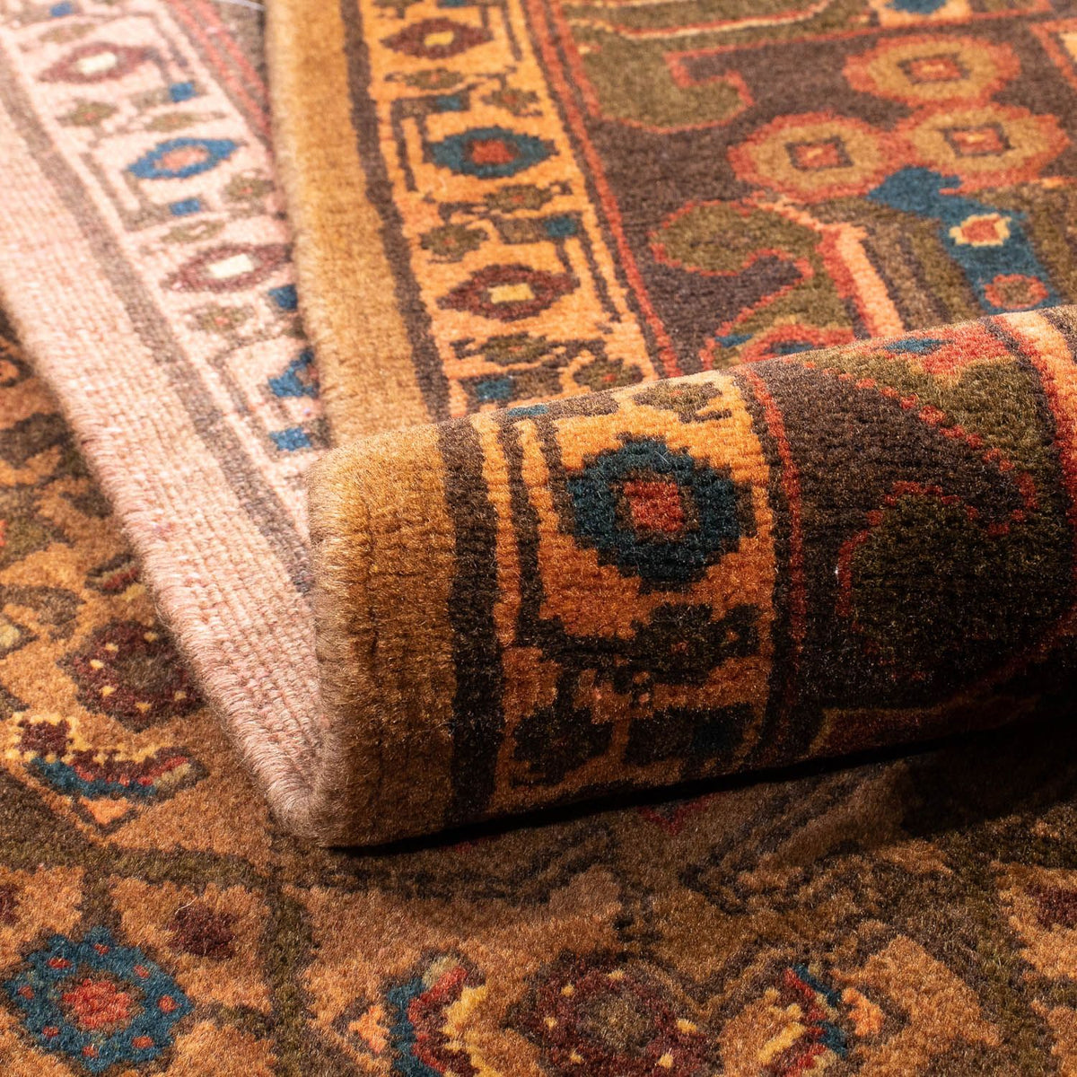 Perzisch Tapijt - Nomadisch - 218 x 158 cm - bruin