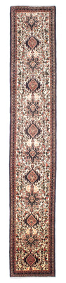 Loper Perzisch Tapijt - Nomadisch - 389 x 70 cm - beige