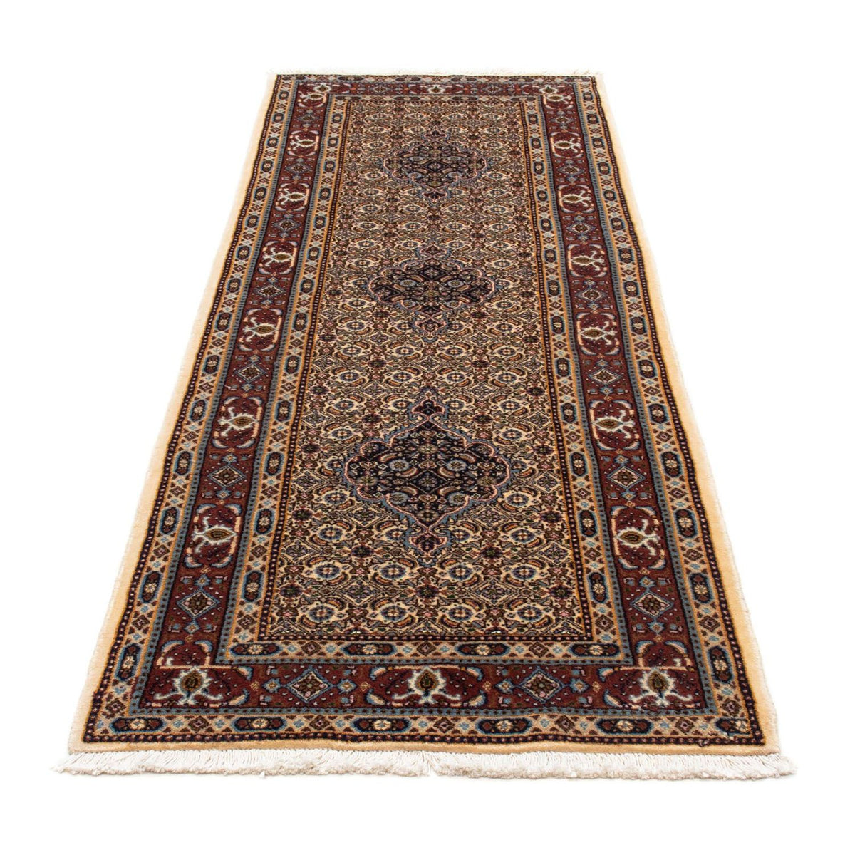 Loper Perzisch tapijt - Klassiek - 244 x 80 cm - beige