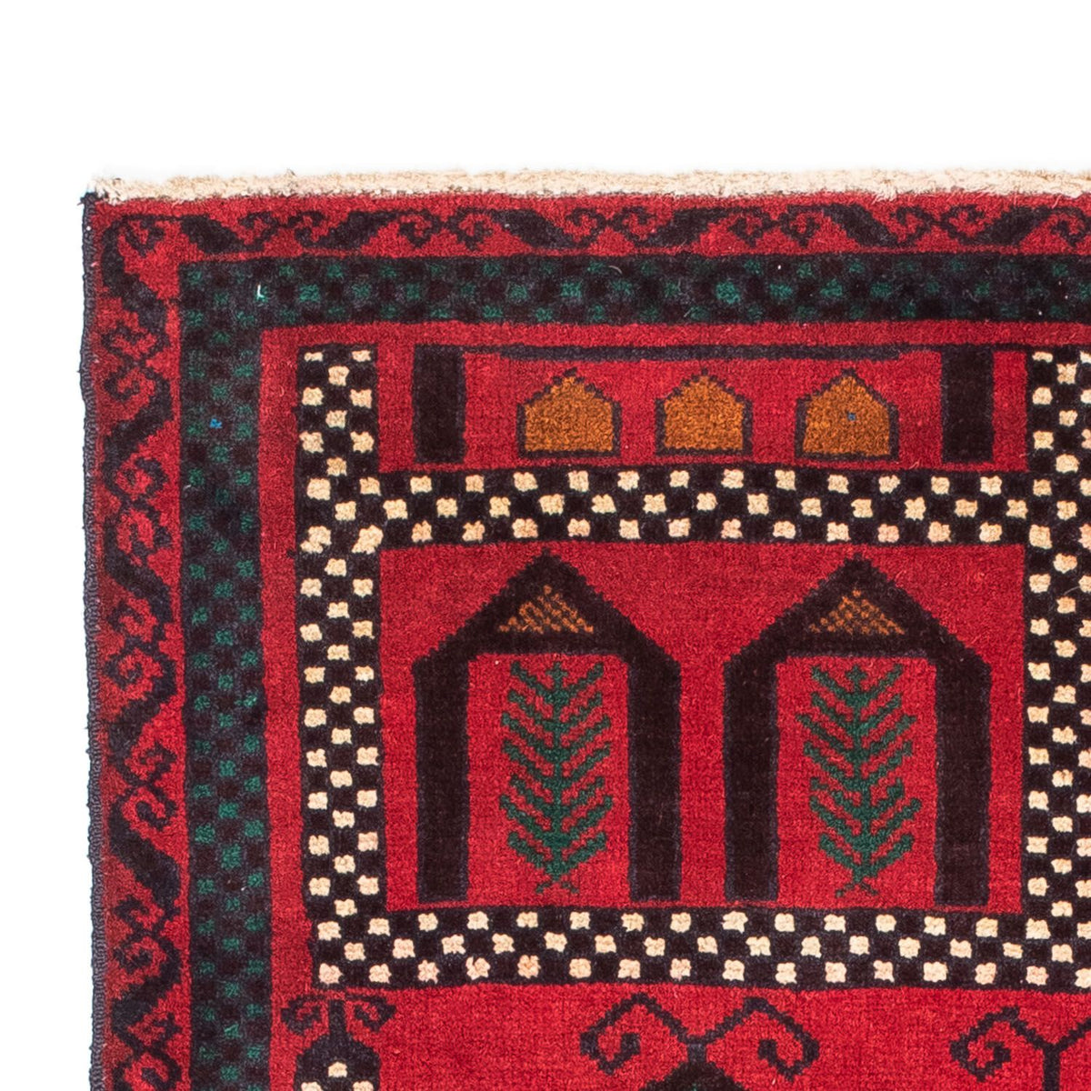 Baluch tapijt - 132 x 81 cm - donkerrood