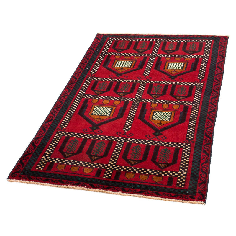 Baluch tapijt - 132 x 81 cm - donkerrood