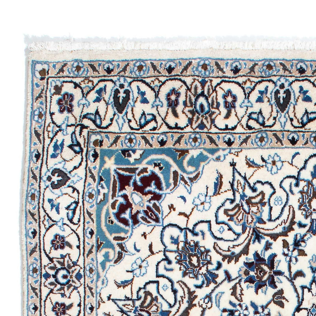 Perzisch tapijt - Nain - Koninklijk - 196 x 117 cm - beige