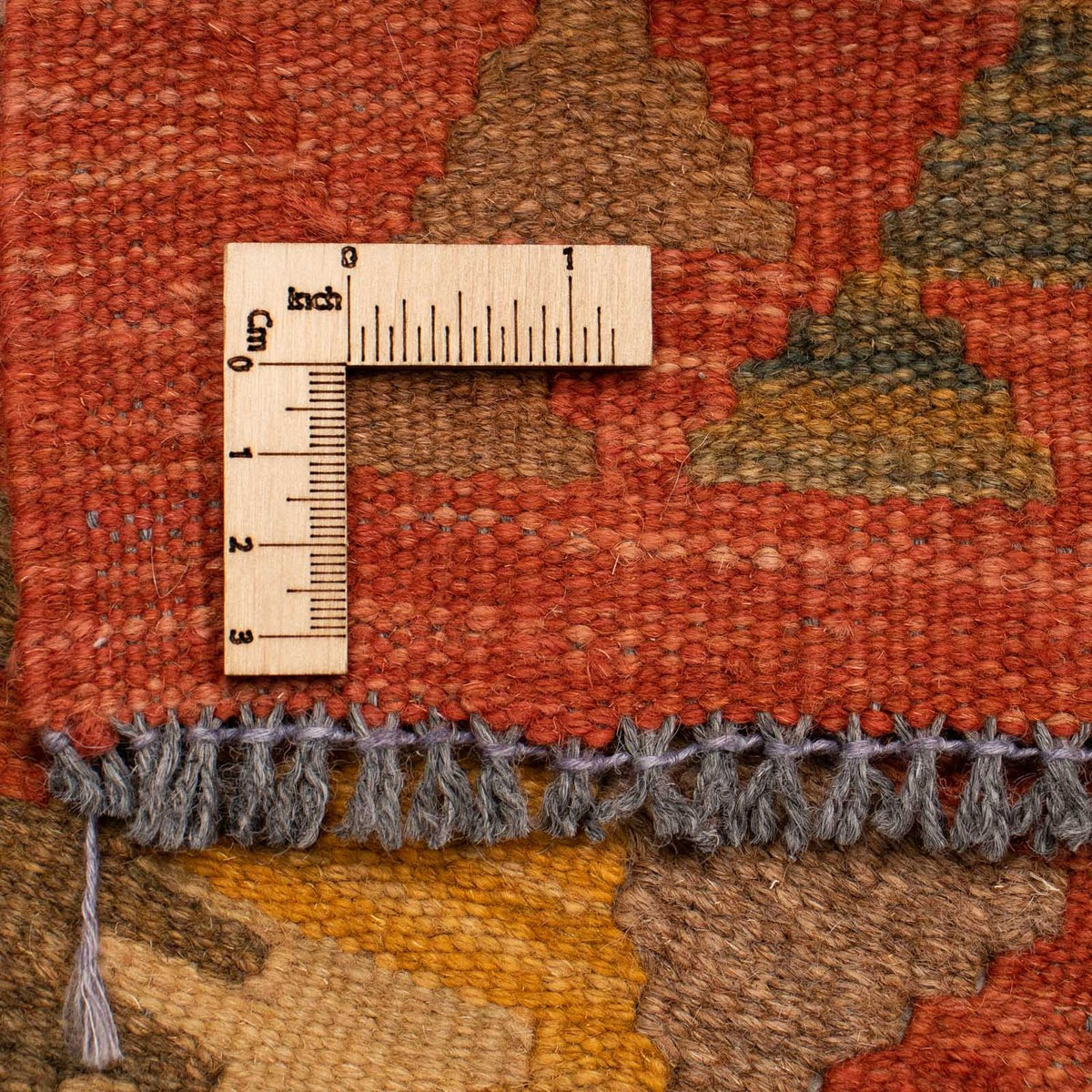 Loper Kelim tapijt - Splash - 435 x 86 cm - veelkleurig