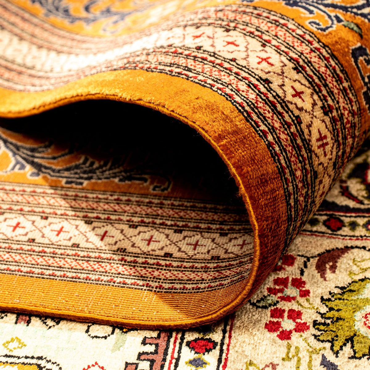 Perzisch tapijt - Ghom - 346 x 250 cm - veelkleurig