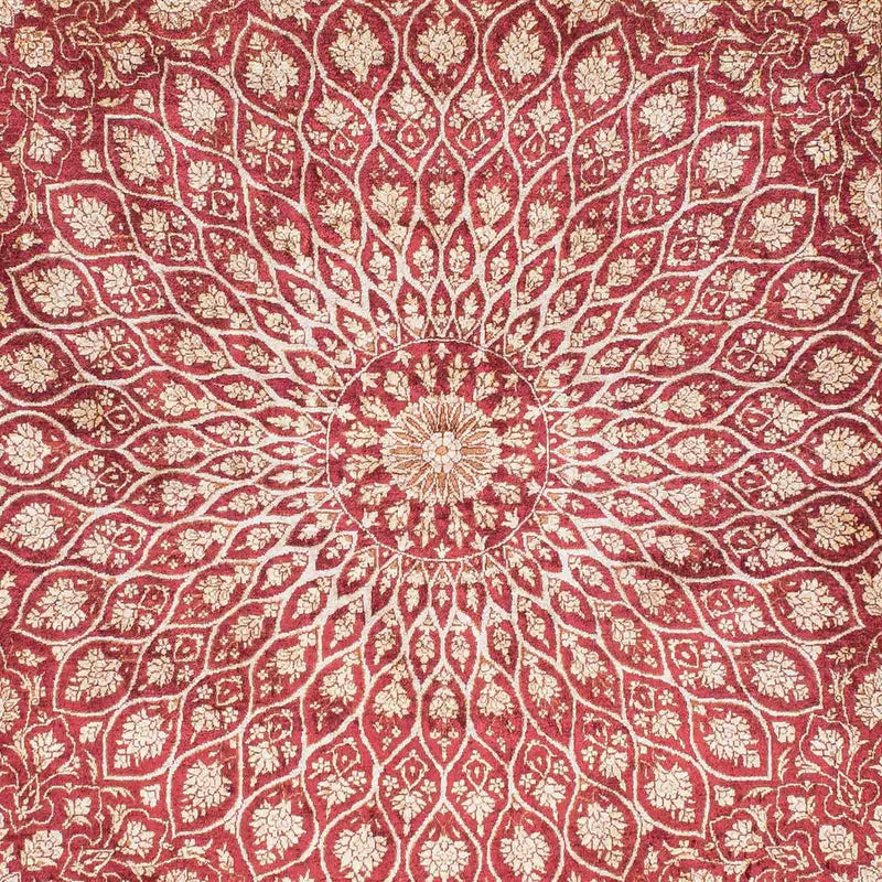 Perzisch tapijt - Ghom - 151 x 100 cm - donkerrood