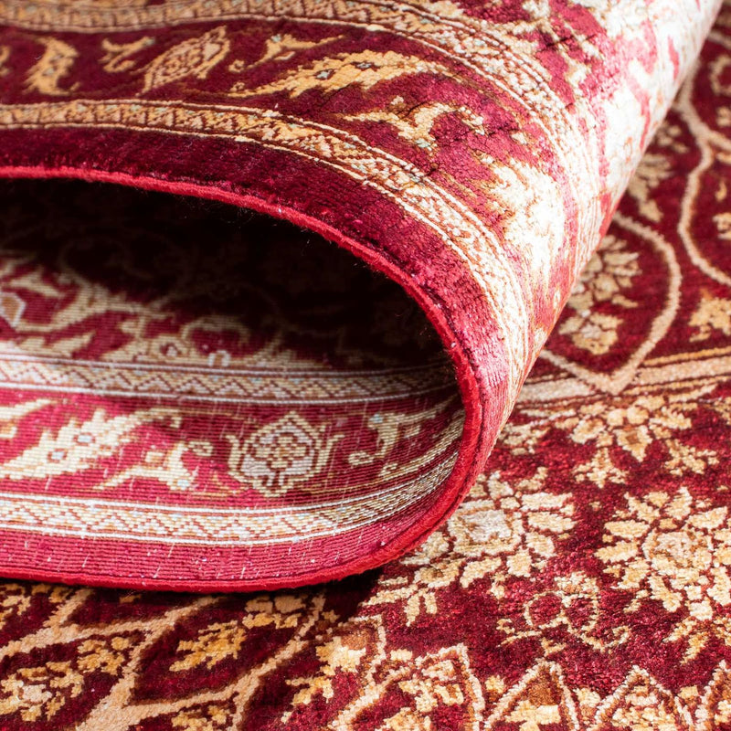 Perzisch tapijt - Ghom - 151 x 100 cm - donkerrood