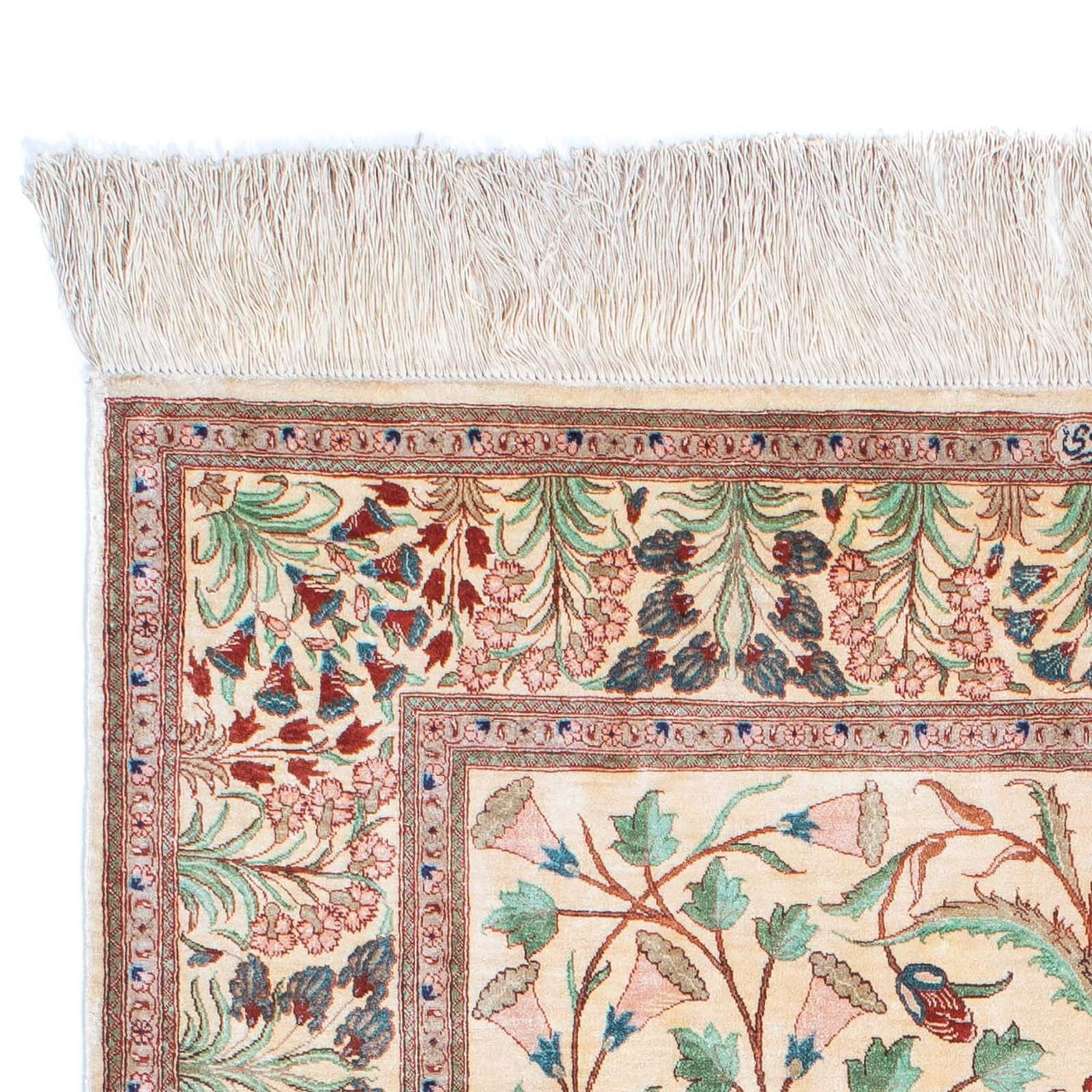 Qom Tapijt 156x102cm - Perzisch tapijt