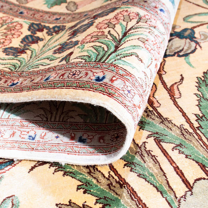 Perzisch tapijt - Ghom - 156 x 102 cm - beige