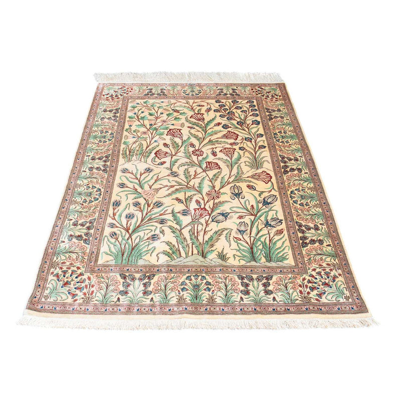 Perzisch tapijt - Ghom - 156 x 102 cm - beige