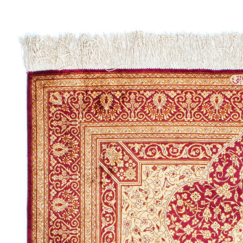 Perzisch tapijt - Ghom - 150 x 98 cm - donkerrood