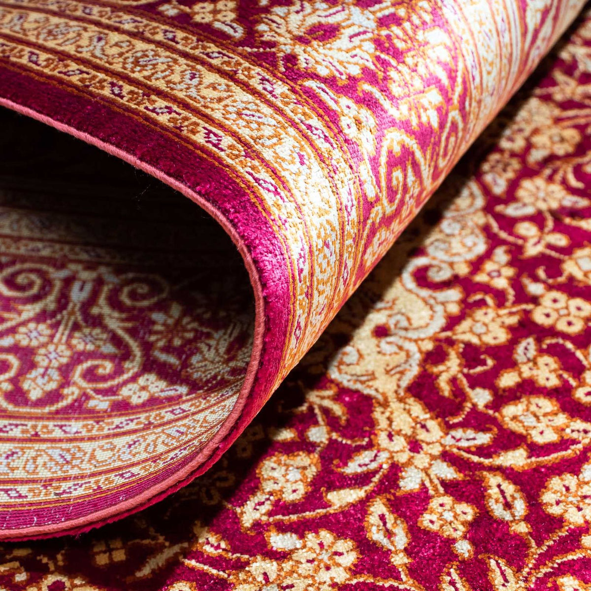 Perzisch tapijt - Ghom - 150 x 98 cm - donkerrood