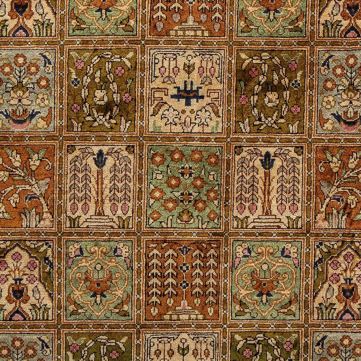 Perzisch tapijt - Ghom - 76 x 55 cm - veelkleurig