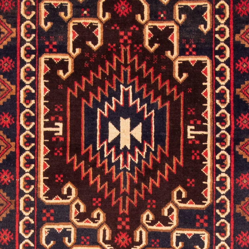 Loper Baluch tapijt - 212 x 109 cm - roest