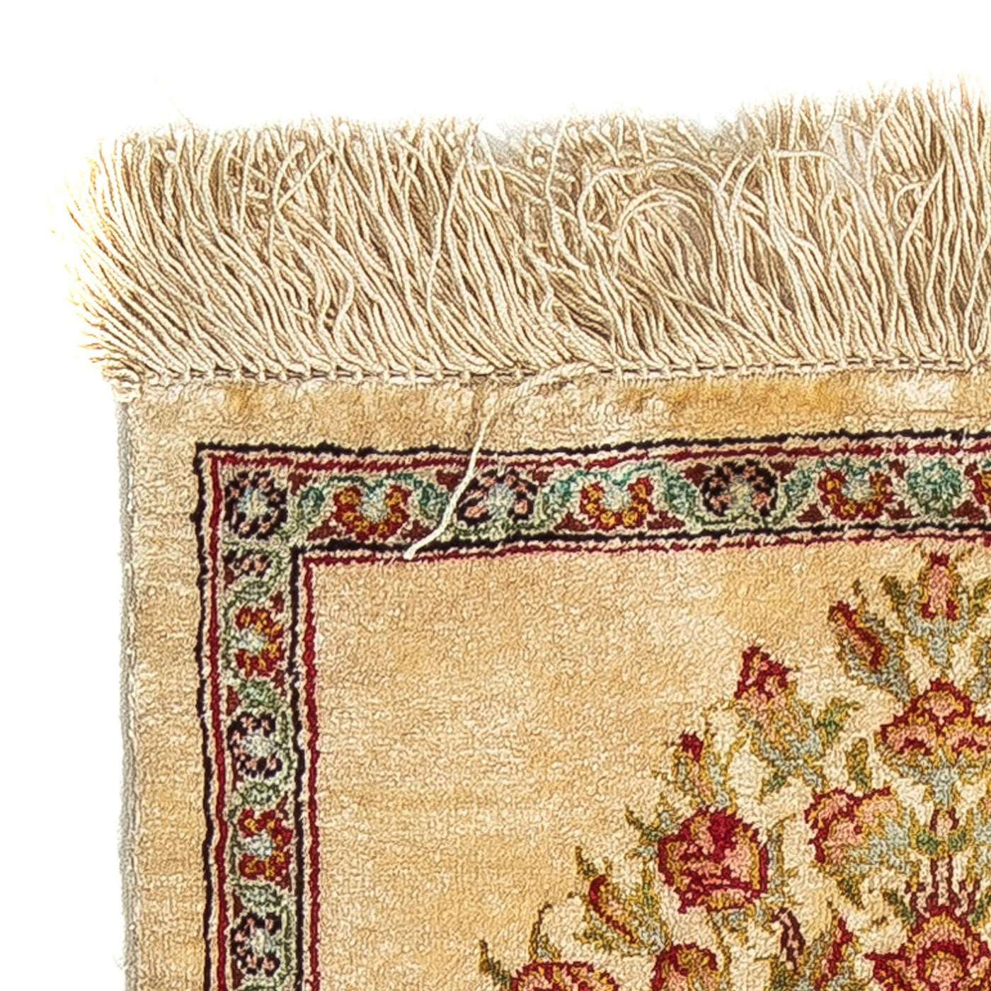Qom zijde Tapijt 42x31cm - Perzisch tapijt