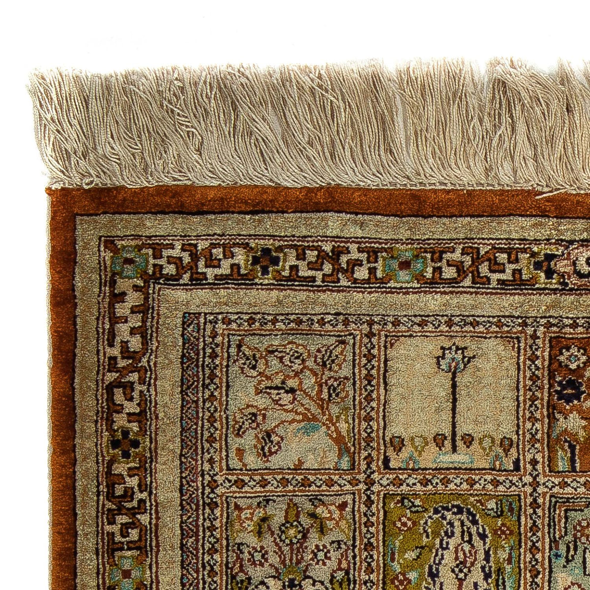 Perzisch tapijt - Ghom - 65 x 53 cm - veelkleurig