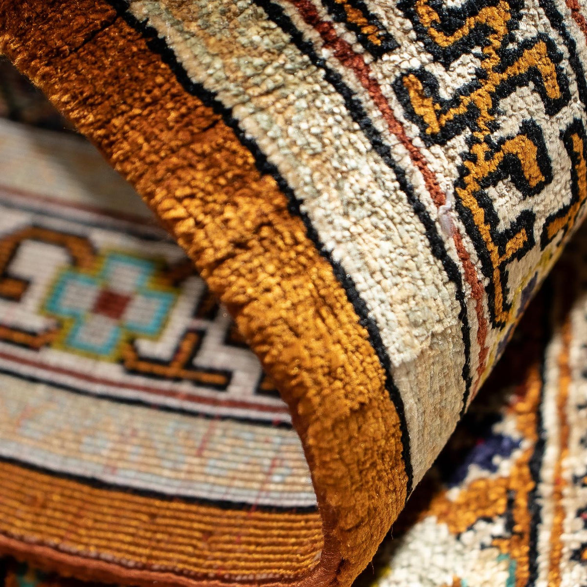 Perzisch tapijt - Ghom - 65 x 53 cm - veelkleurig