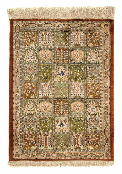 Qom Tapijt 56x75cm - Perzisch tapijt