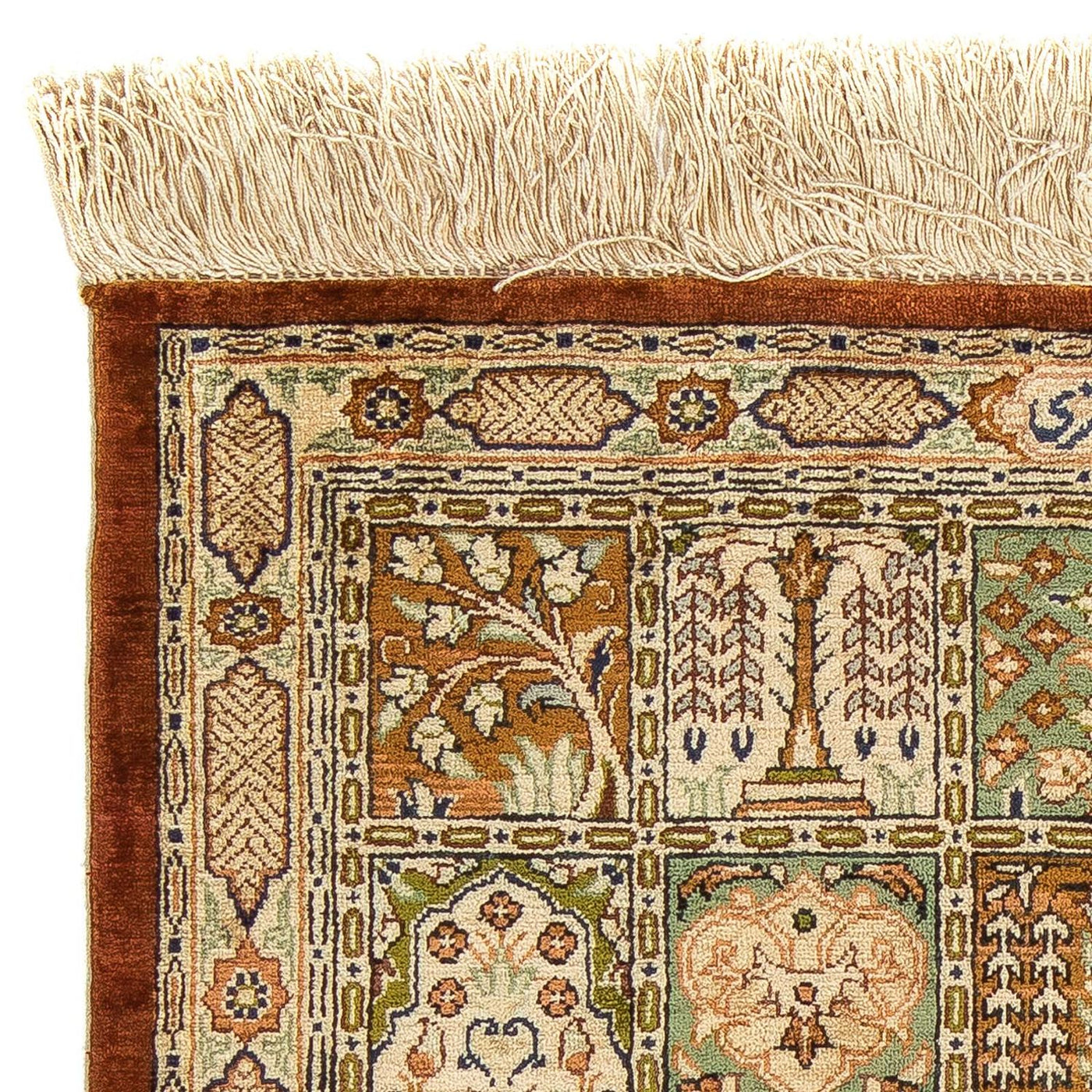 Qom Tapijt 75x56cm - Perzisch tapijt