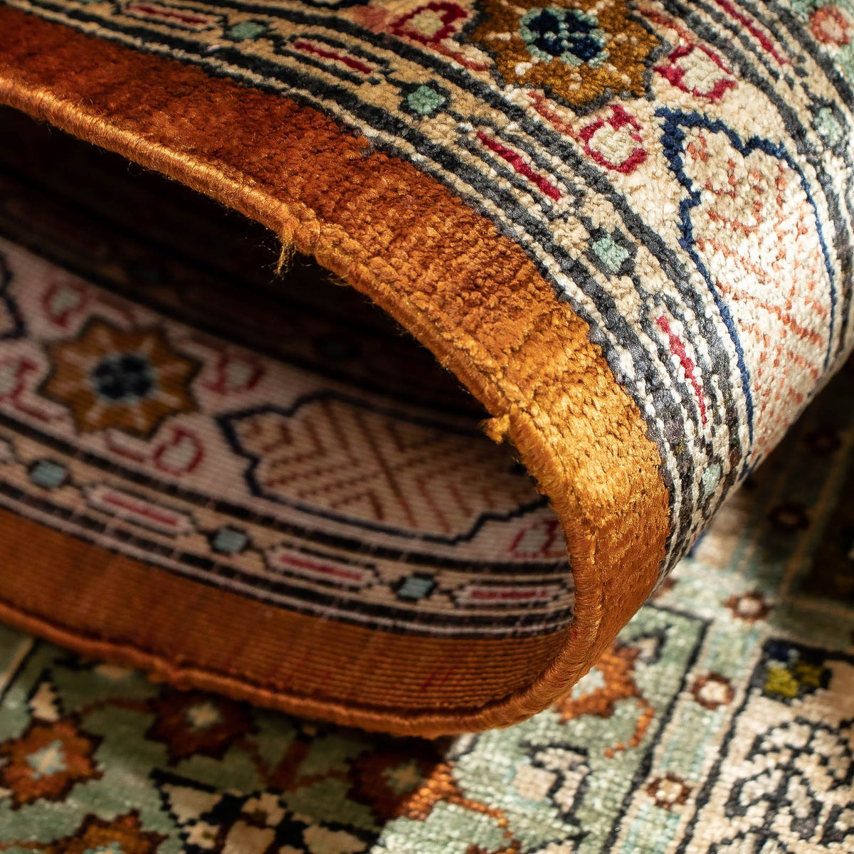 Perzisch tapijt - Ghom - 75 x 55 cm - veelkleurig