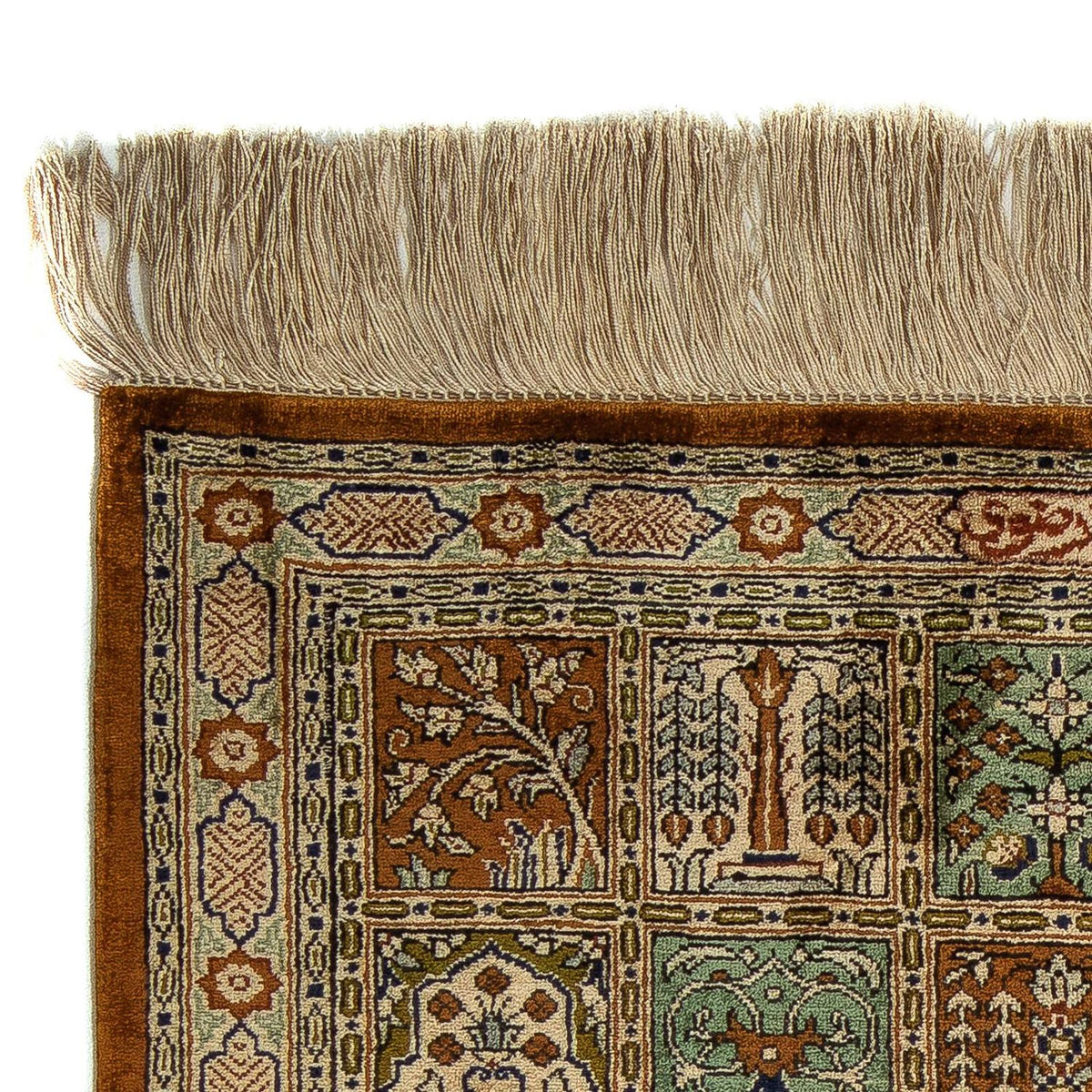 Perzisch tapijt - Ghom - 71 x 57 cm - veelkleurig