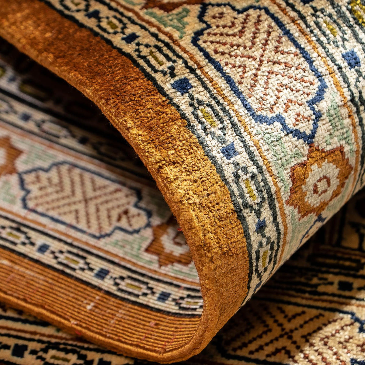 Perzisch tapijt - Ghom - 71 x 57 cm - veelkleurig