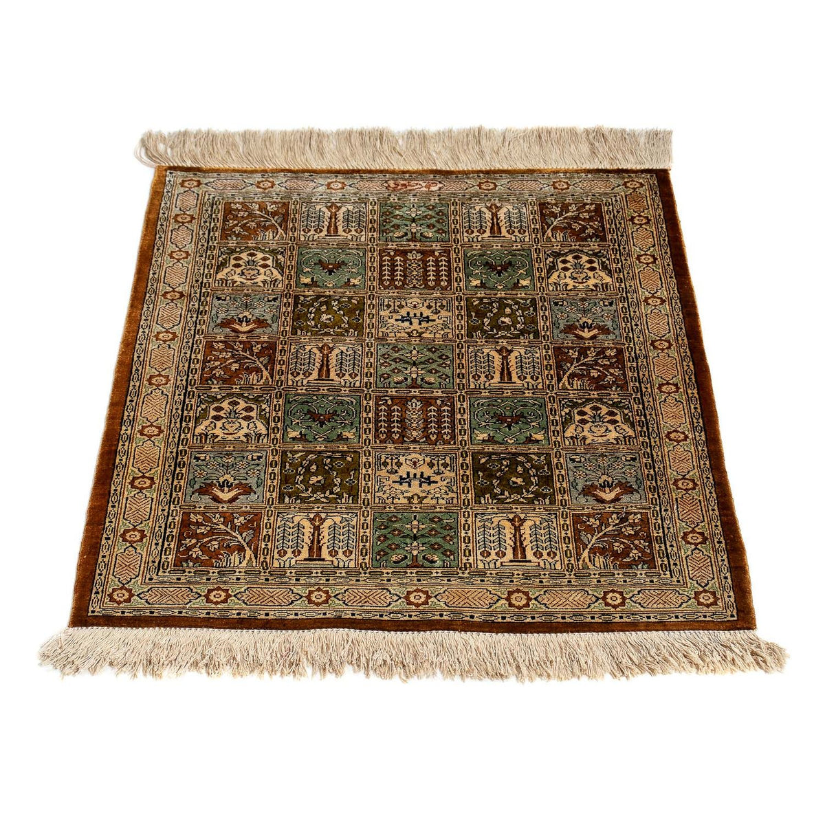 Perzisch tapijt - Ghom - 71 x 57 cm - veelkleurig