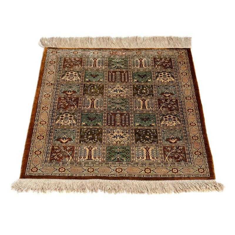 Perzisch tapijt - Ghom - 71 x 57 cm - veelkleurig