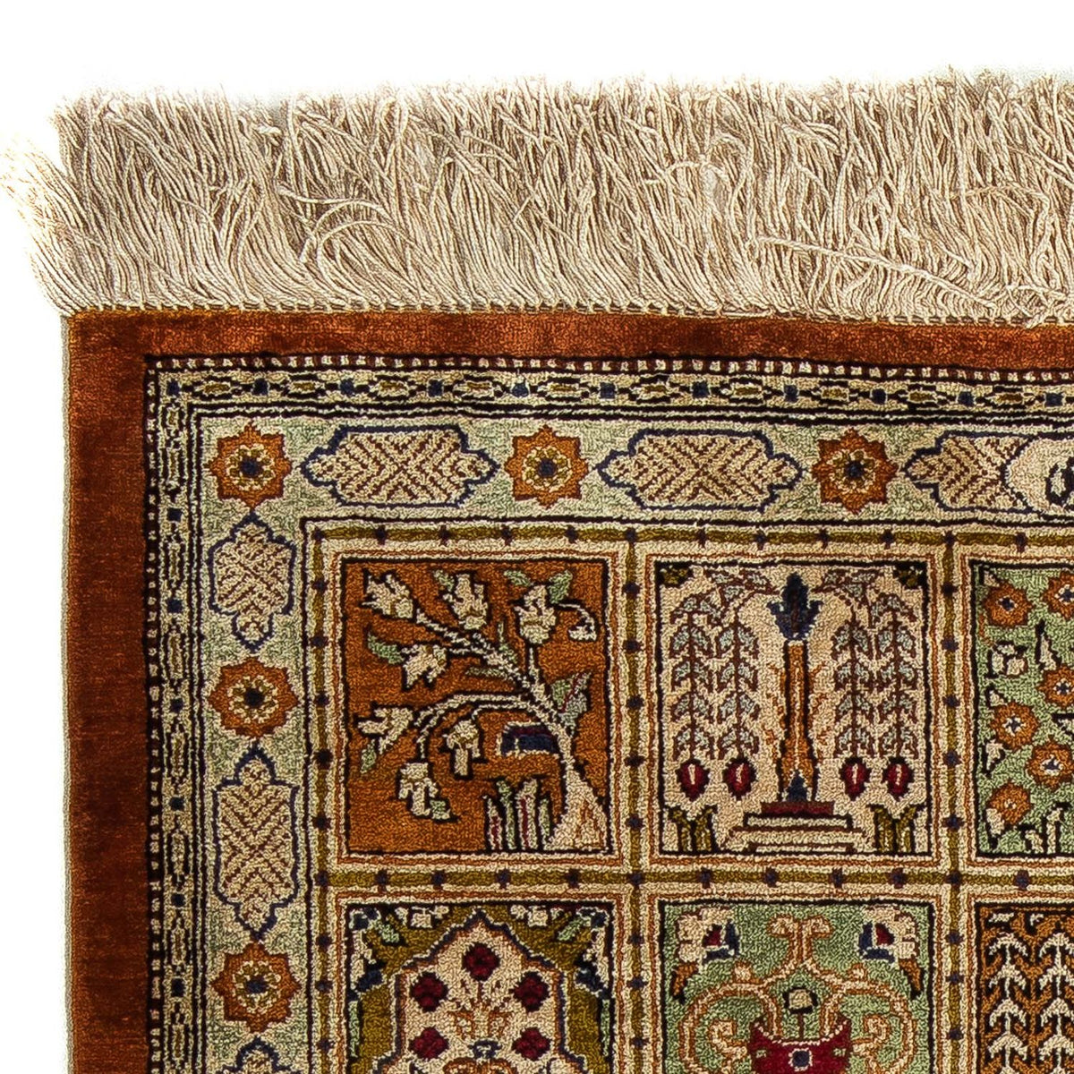 Perzisch tapijt - Ghom - 72 x 56 cm - veelkleurig