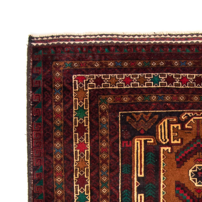 Loper Baluch tapijt - 209 x 111 cm - donkerrood