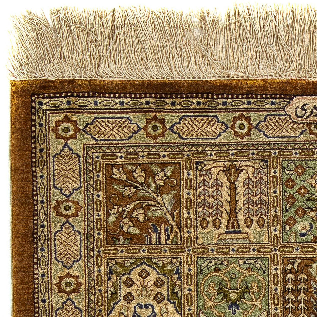 Perzisch tapijt - Ghom - 77 x 57 cm - veelkleurig