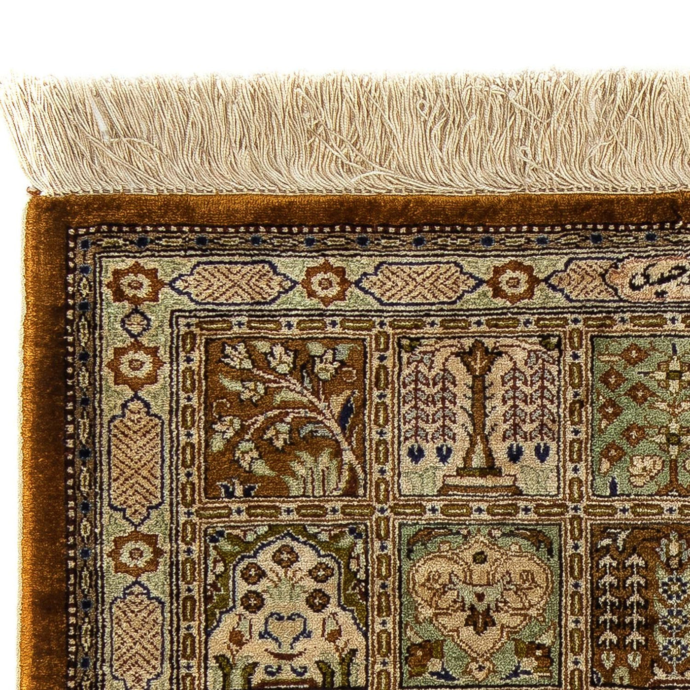 Qom Tapijt 73x55cm - Perzisch tapijt