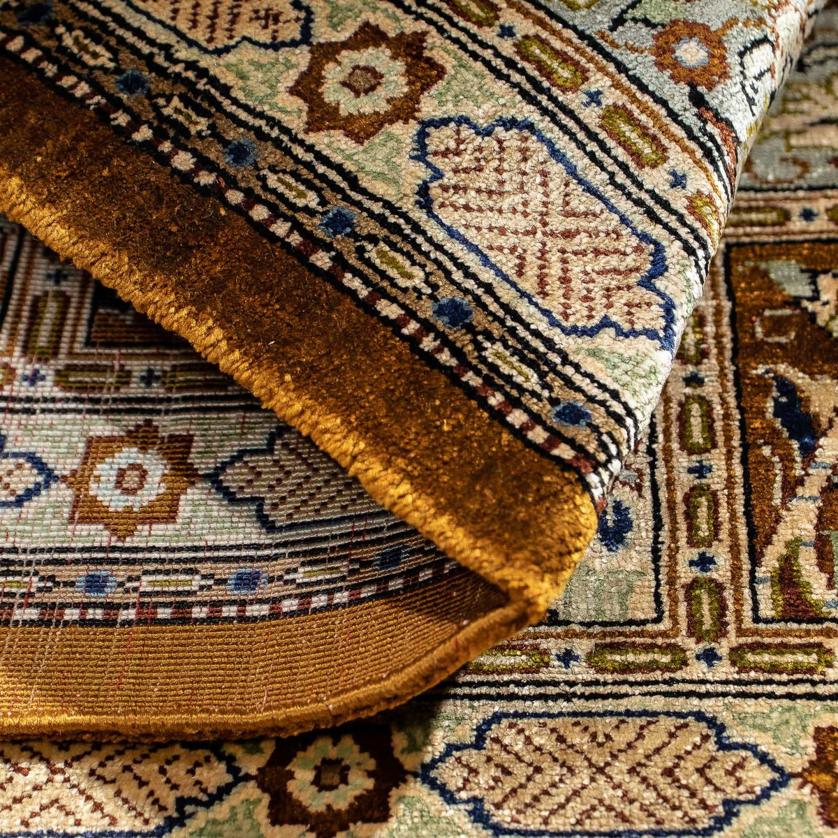 Perzisch tapijt - Ghom - 73 x 55 cm - veelkleurig